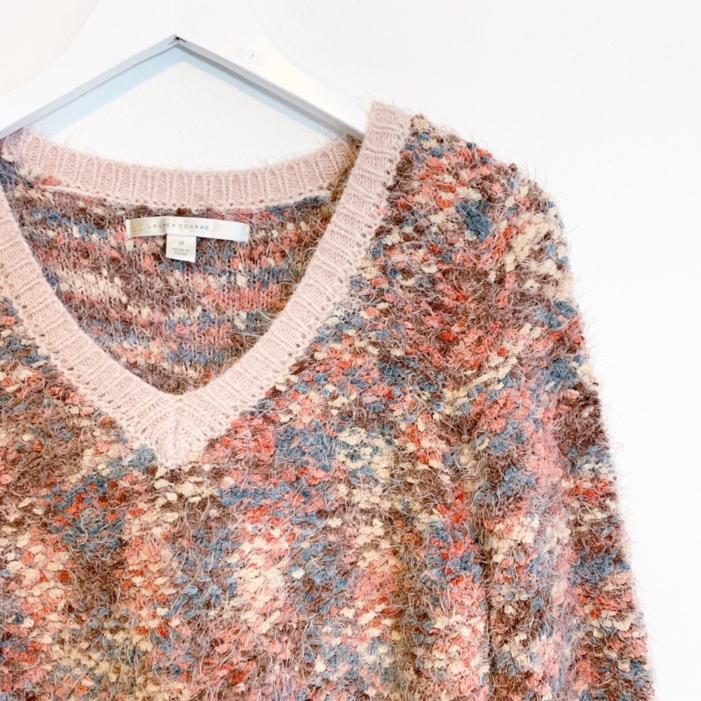 LC Lauren Conrad Chenille Eyelash Sweater